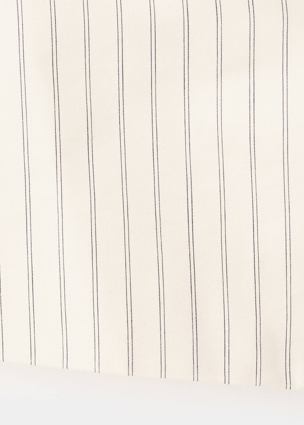 Pinstripe open-back gilet — Vanilla