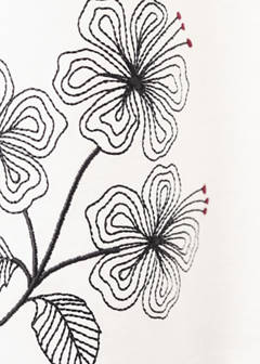 Cotton T-shirt with embroidered flowers — Off White 4