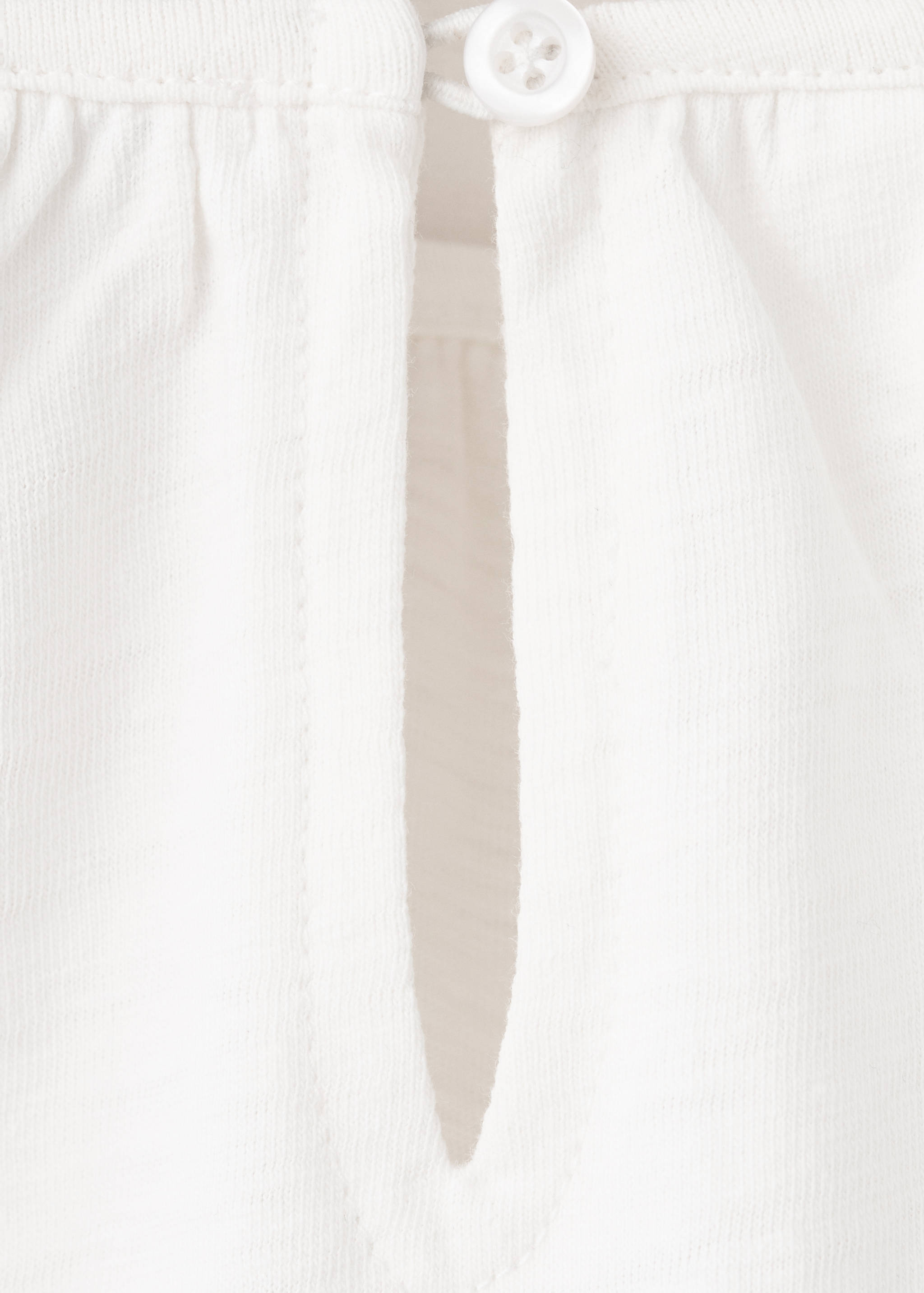 Baumwoll-T-Shirt mit gestickten Blumen - Detail des Artikels 0
