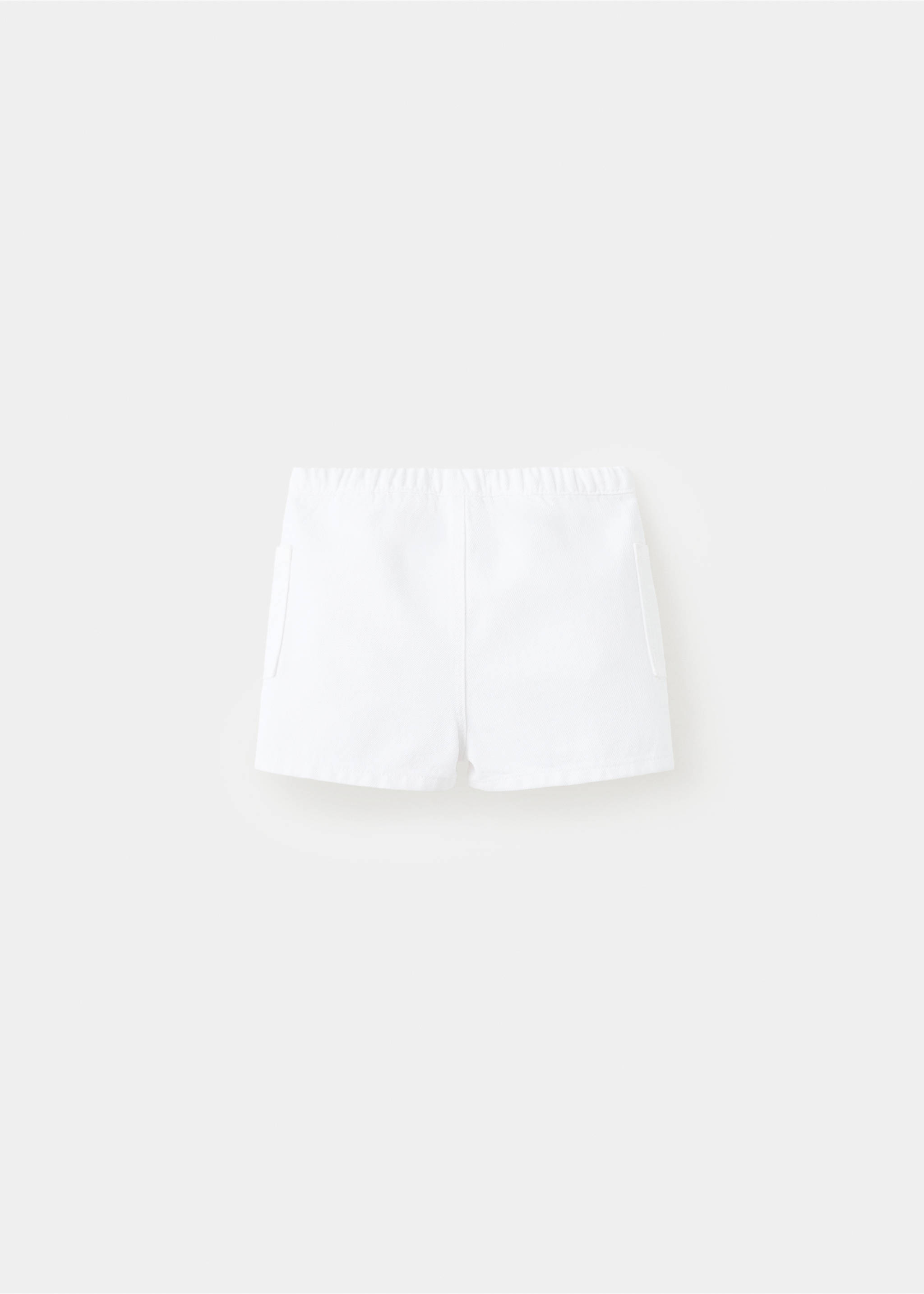 Denim shorts with pocket details - Reverse of the article, Off White. Ref: 37061420-00.
