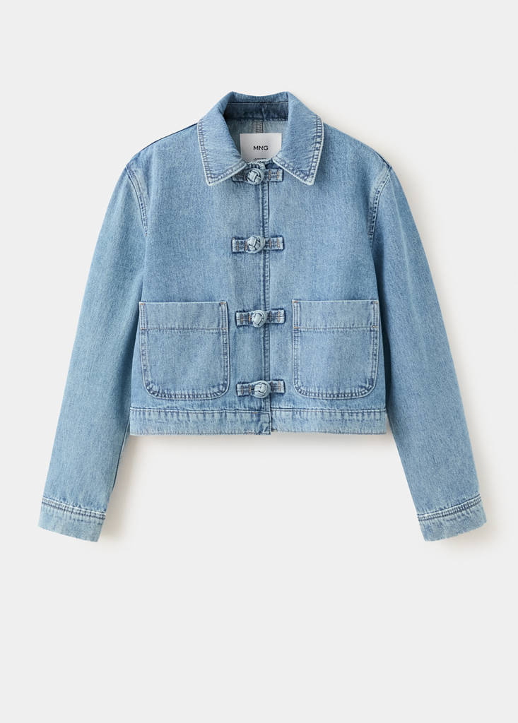 Denim jacket with toggle details - thumbnail 4