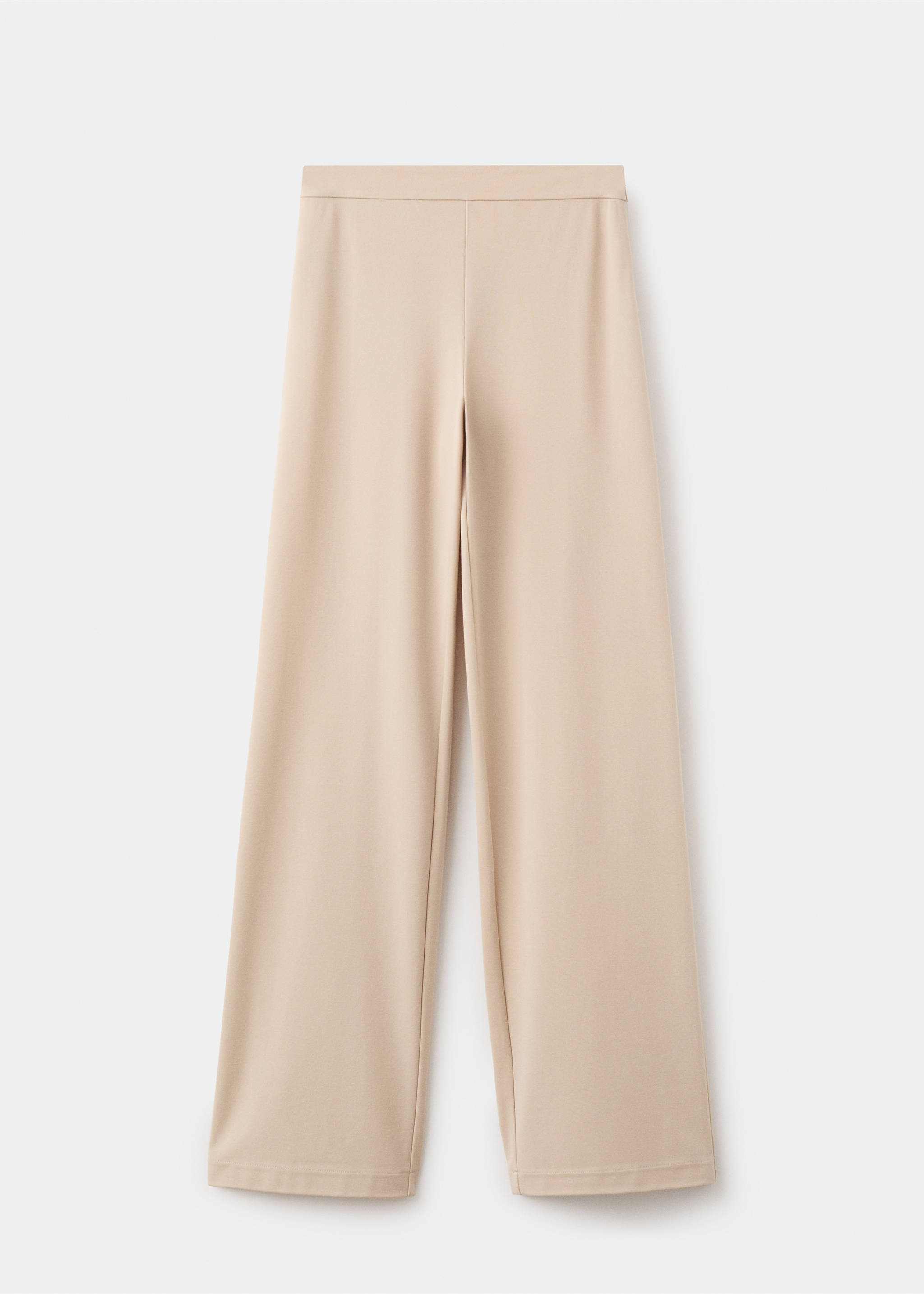 Mid-rise wide leg trousers - Article without model, Sand. Ref: 37061422-00.