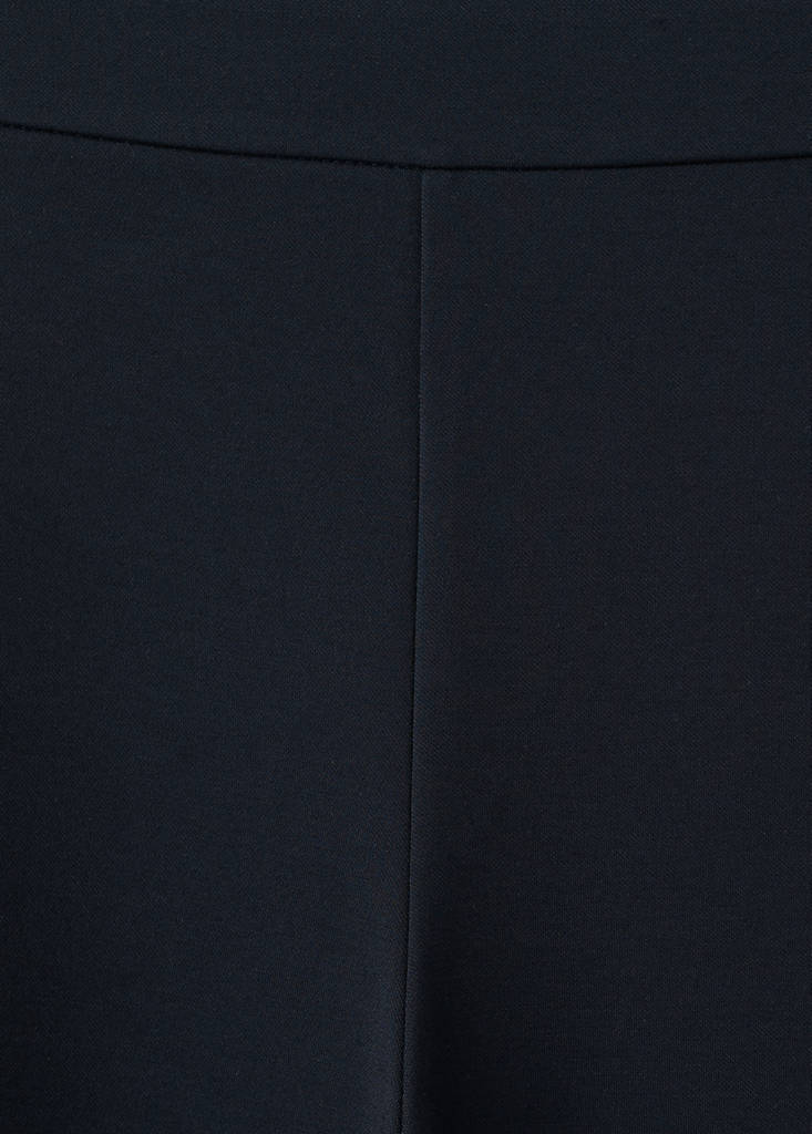 Straight mid-rise trousers — Navy