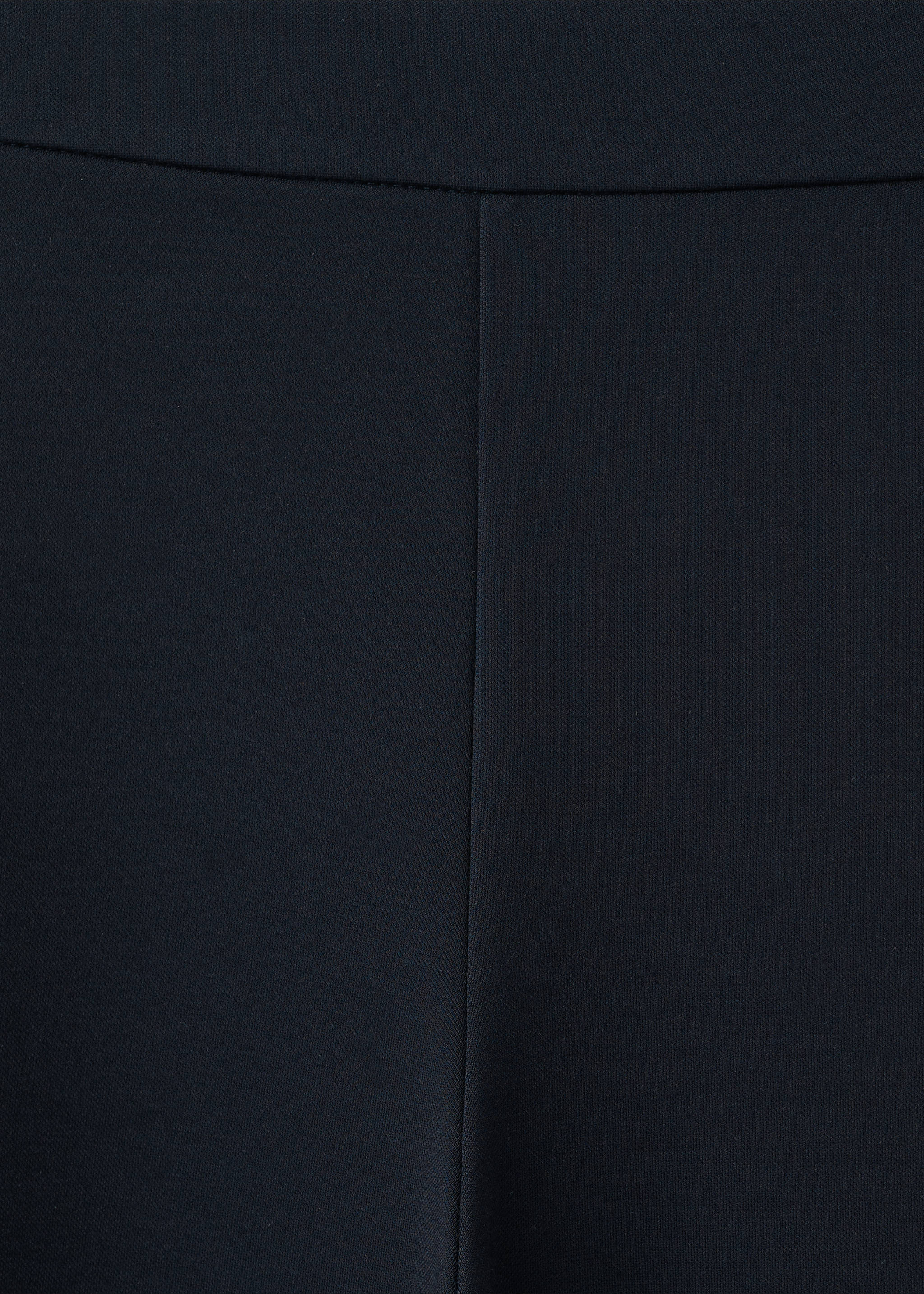 Mid-rise wide leg trousers - Details of the article 8, Navy. Ref: 37061422-00.