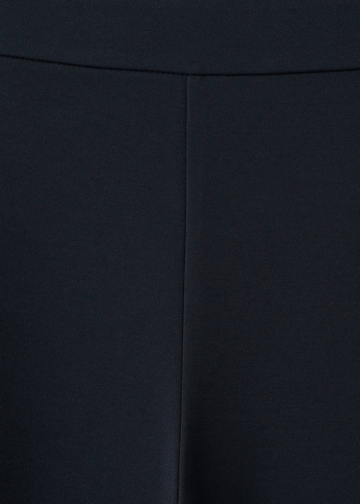 Straight mid-rise trousers — Navy