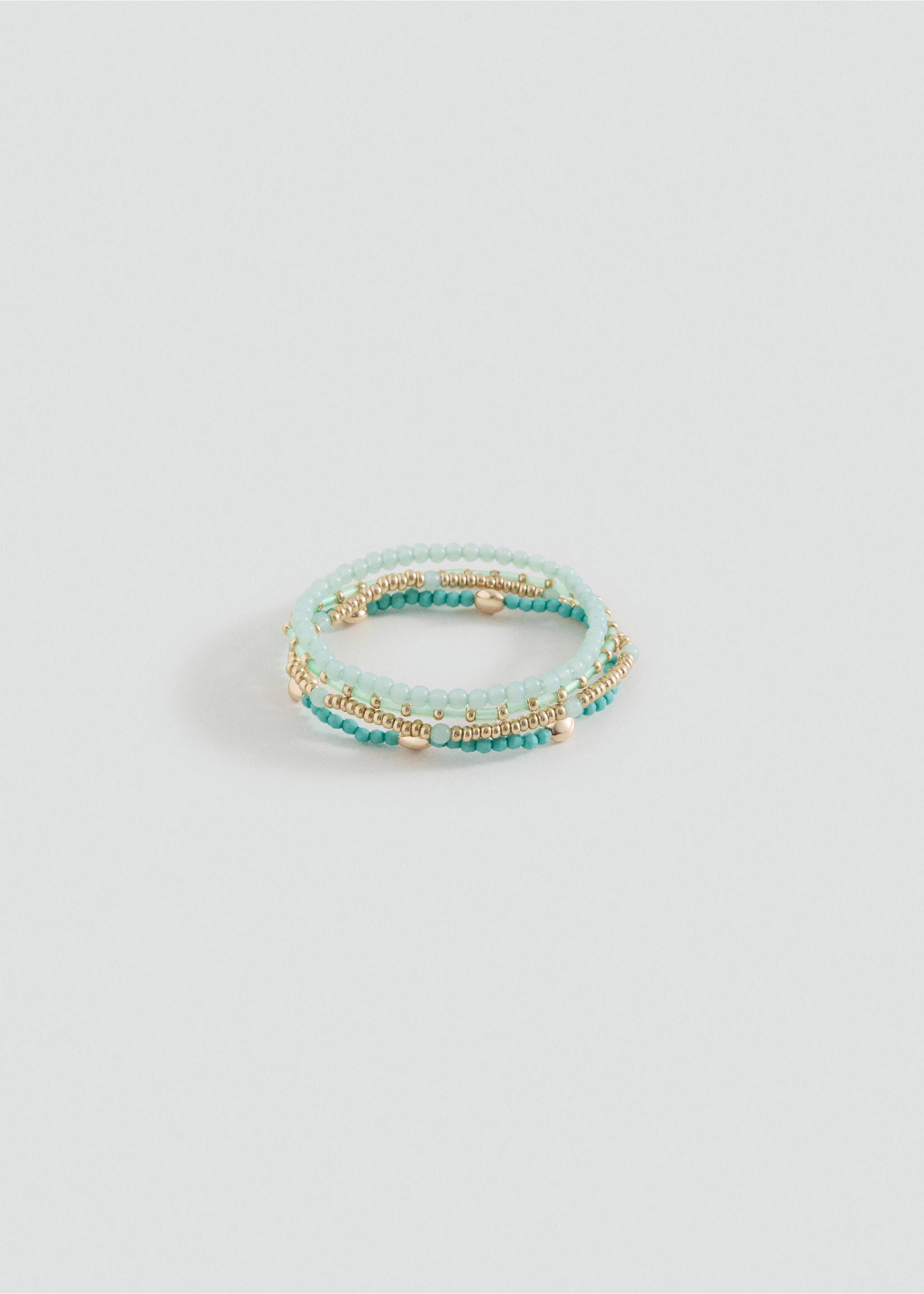 Set of 4 combined bracelets - Article without model, Blue. Ref: 37061423-00.