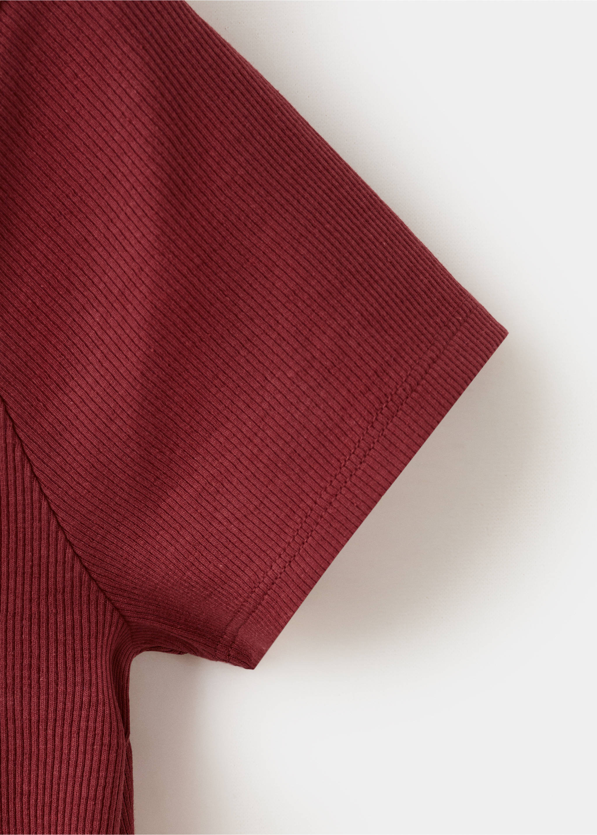 T-shirt bali - Details of the article 8, Burgundy. Ref: 37061426-00.