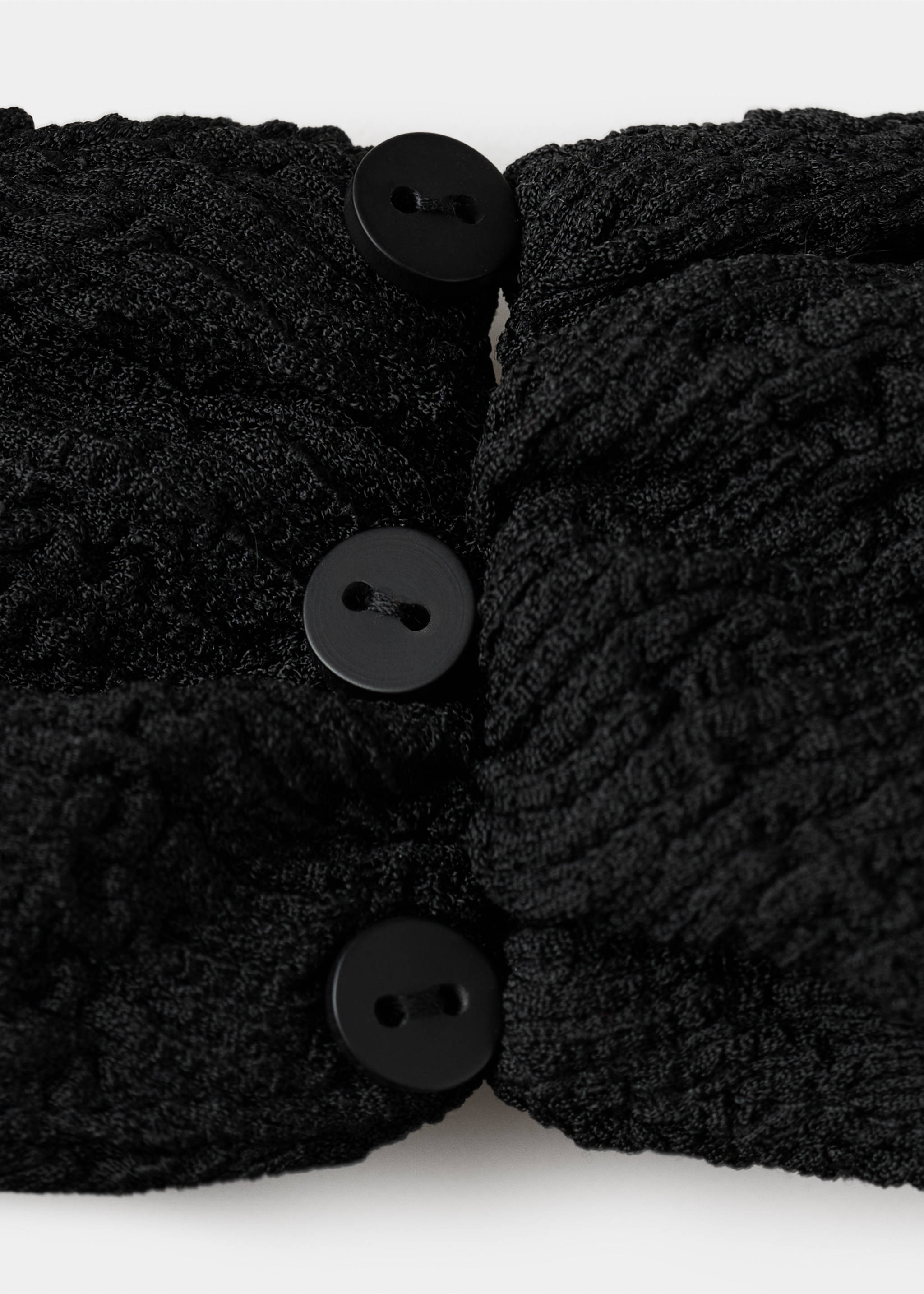 Robe dos nu croisée avec ouverture - Détail de l'article 8, Noir. Ref: 37061427-00.