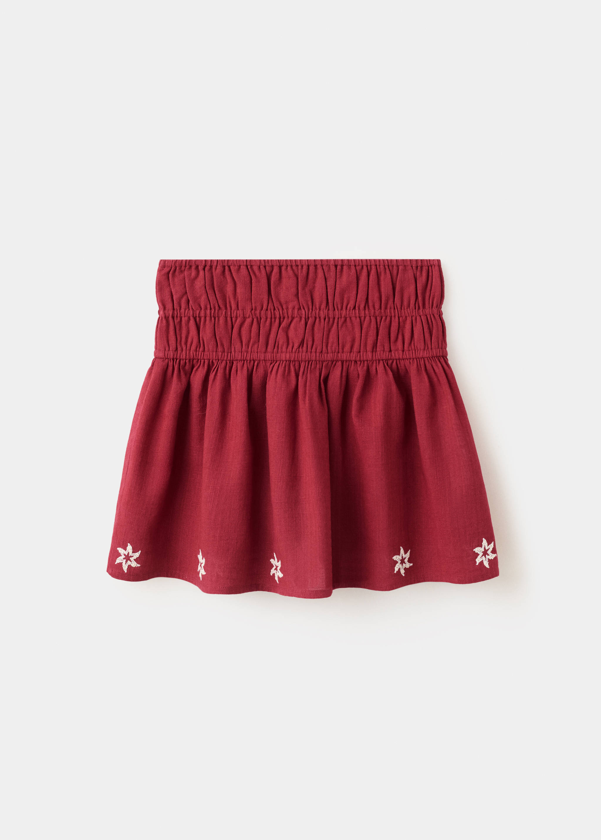Embroidered floral skirt - Reverse of the article