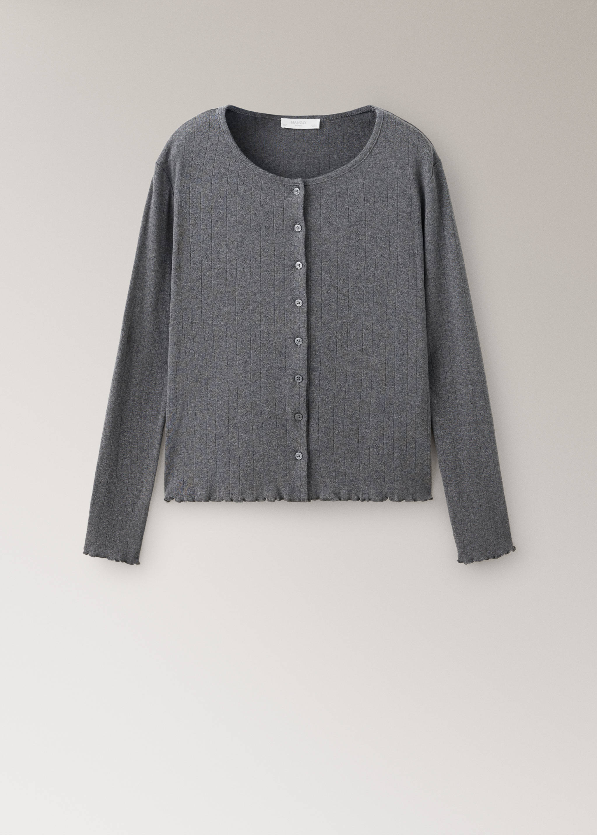 Cardigan de pyjama en coton ajouré - Article sans modèle