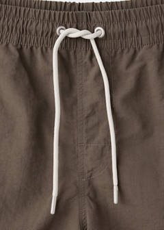 Basic drawstring swimsuit — Brown 8