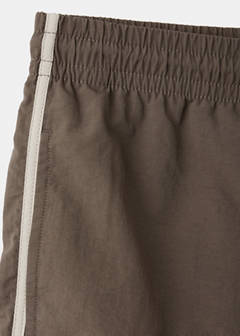 Basic drawstring swimsuit — Brown 9