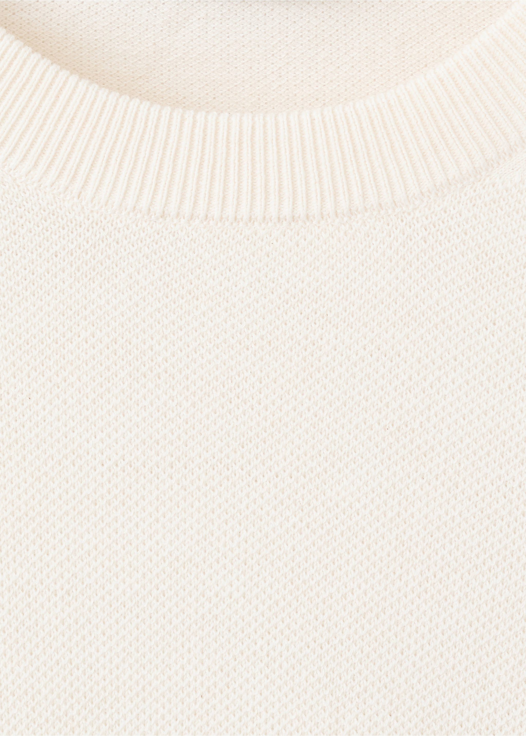 Camiseta punto regular fit - Detalle del artículo 8, Blanco marfil. Ref: 37061436-00.