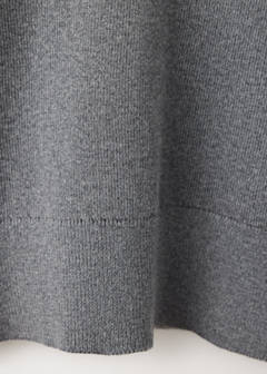 V-neck jumper, 100% cotton, soft touch — Grey 7
