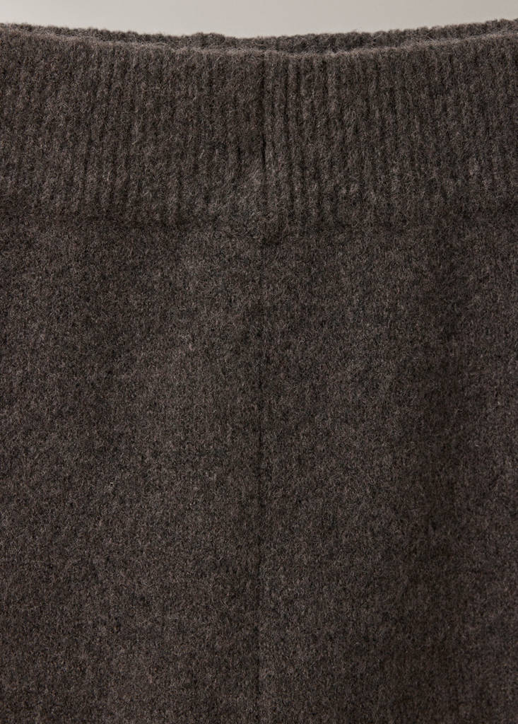 Wide-leg jersey pyjama trousers — Chocolate
