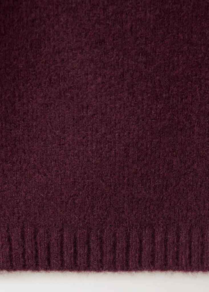 Wide-leg jersey pyjama trousers — Burgundy
