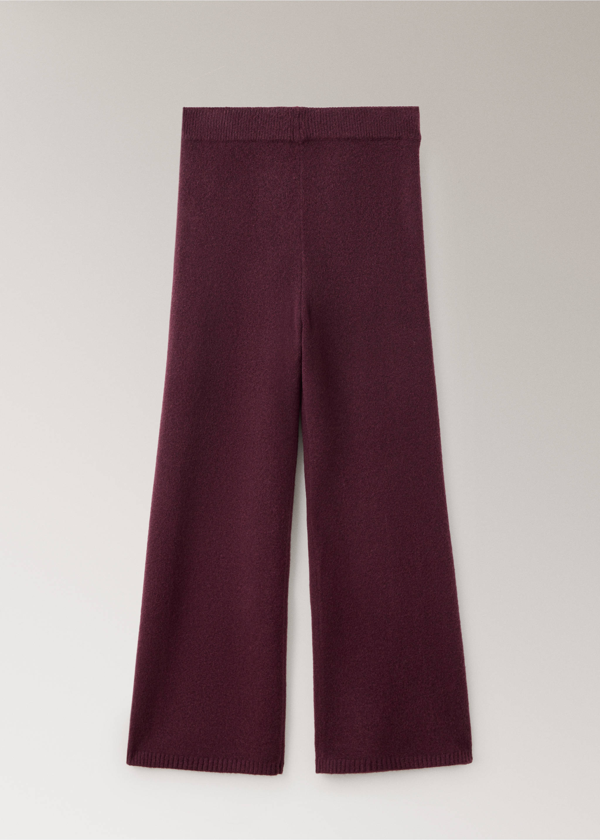 Calças de pijama de malha wide leg - Artigo sem modelo, Bordeaux. Ref: 37061440-00.