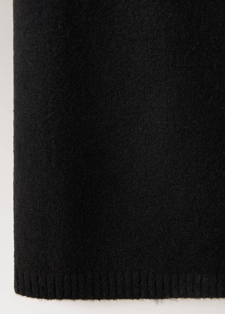 Wide-leg jersey pyjama trousers — Black