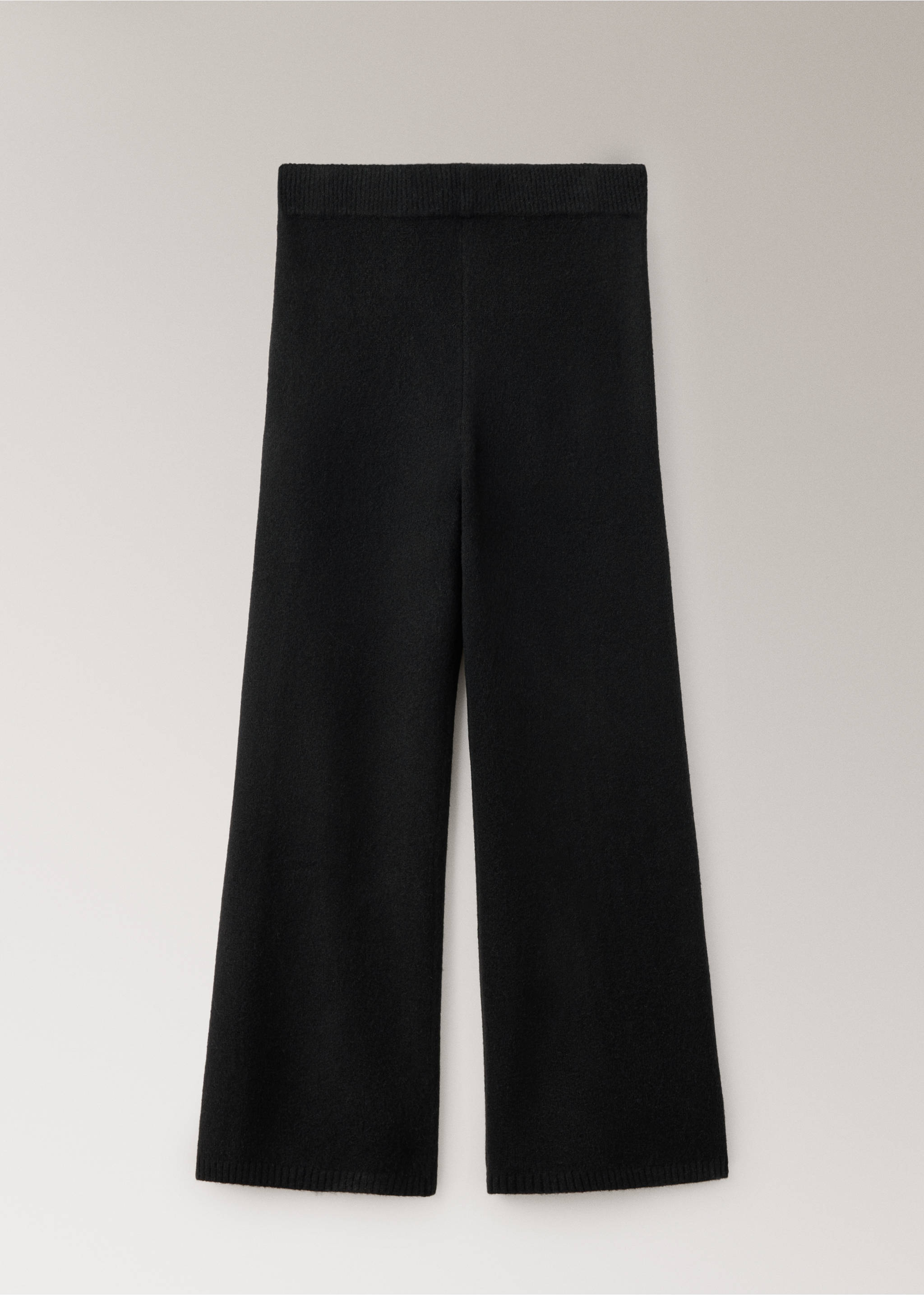 Calças de pijama de malha wide leg - Artigo sem modelo, Preto. Ref: 37061440-00.