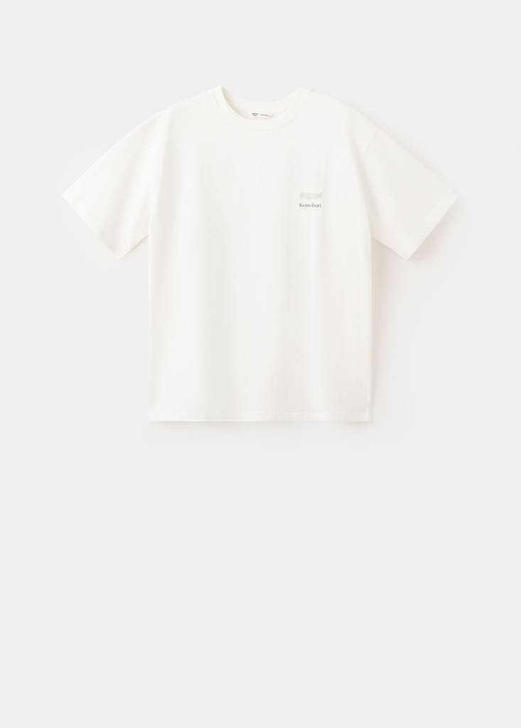 Printed cotton-blend t-shirt — Off White