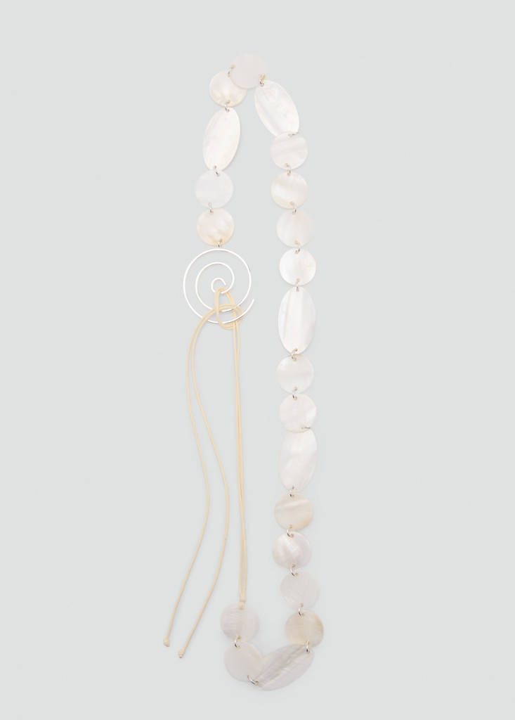 Mother-of-pearl belt with metal detail — Off White