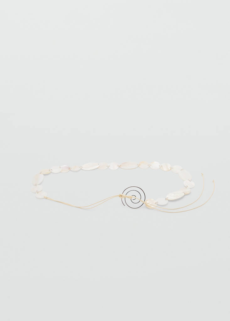 Mother-of-pearl belt with metal detail — Off White