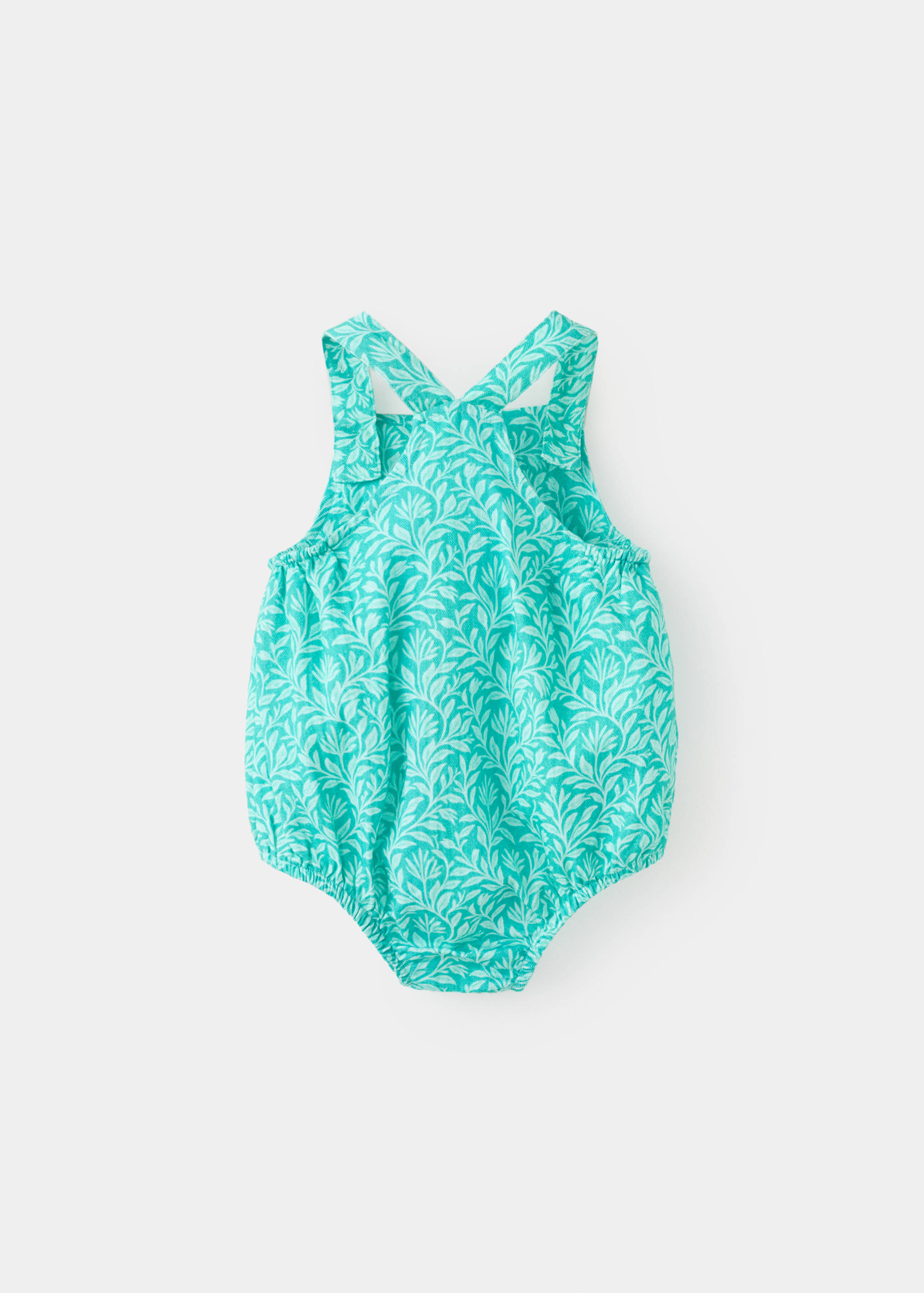 100% cotton printed romper - Reverse of the article