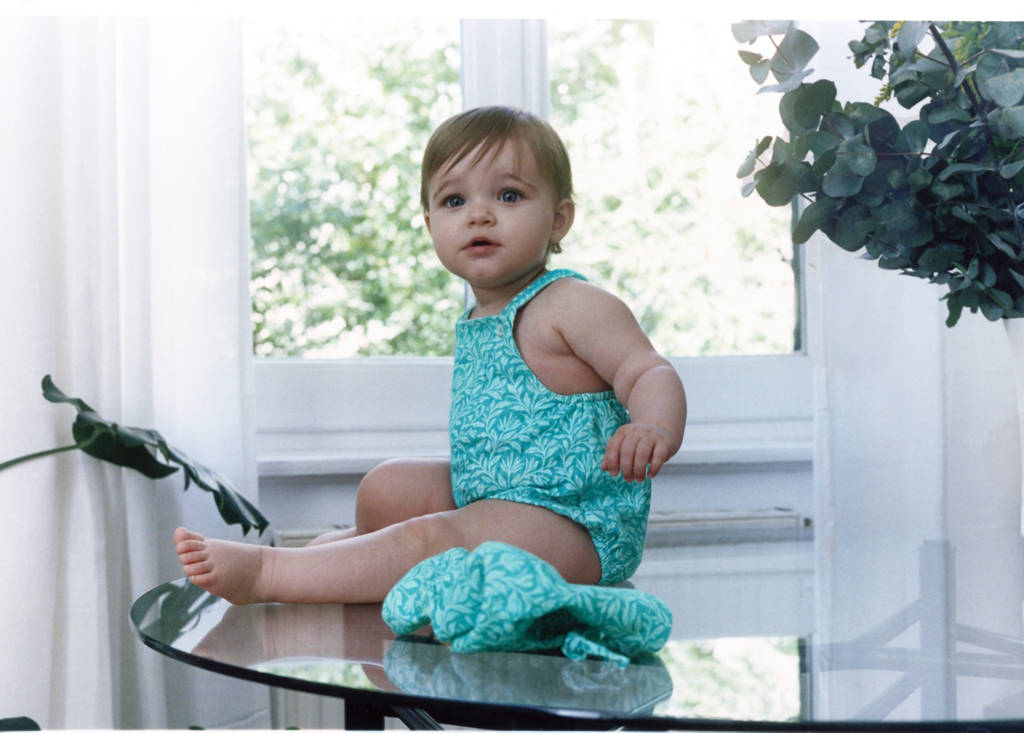100% cotton printed romper - thumbnail 5