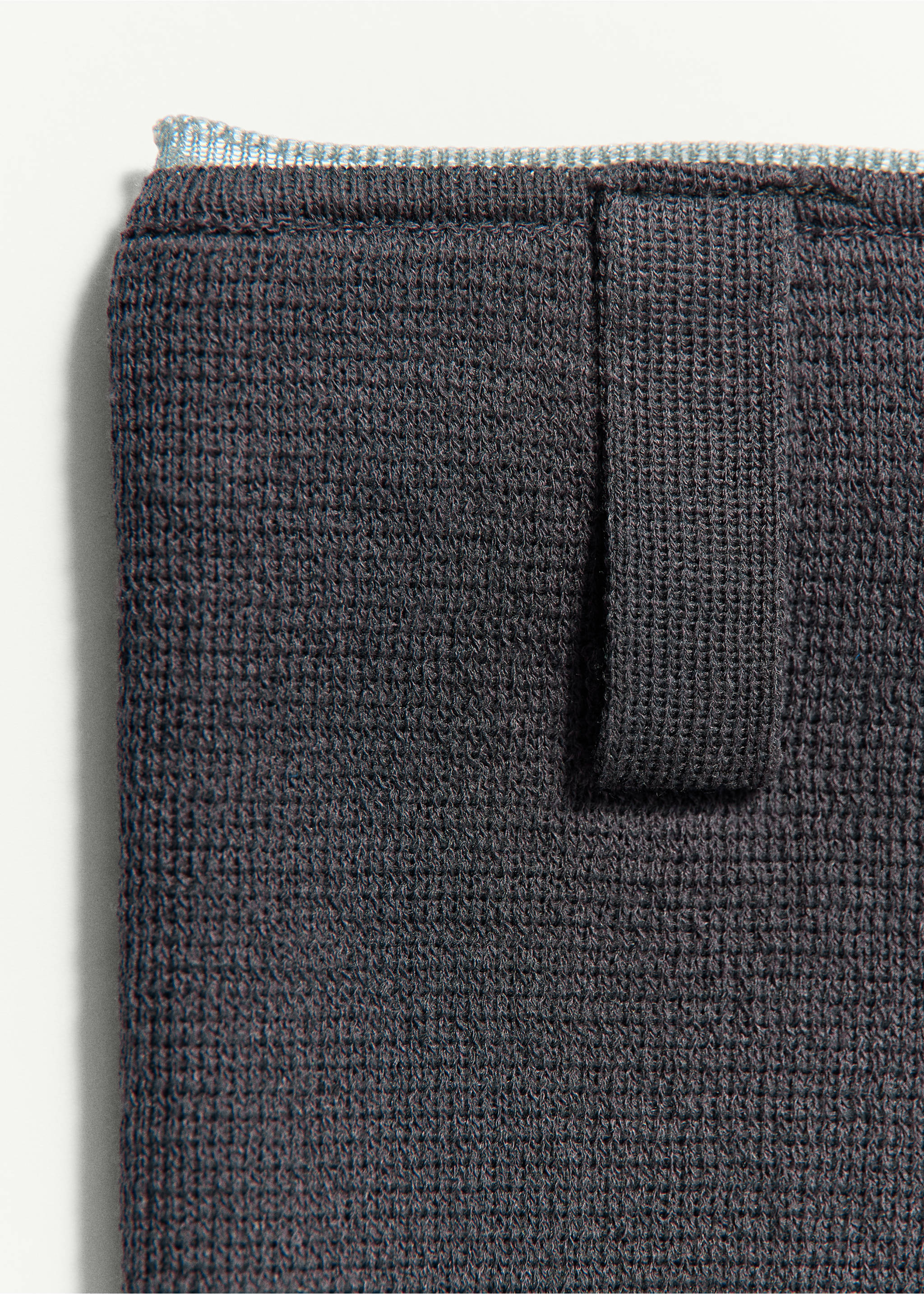 Contrast trim mini shorts - Details of the article 0, Dark Blue. Ref: 37061446-00.
