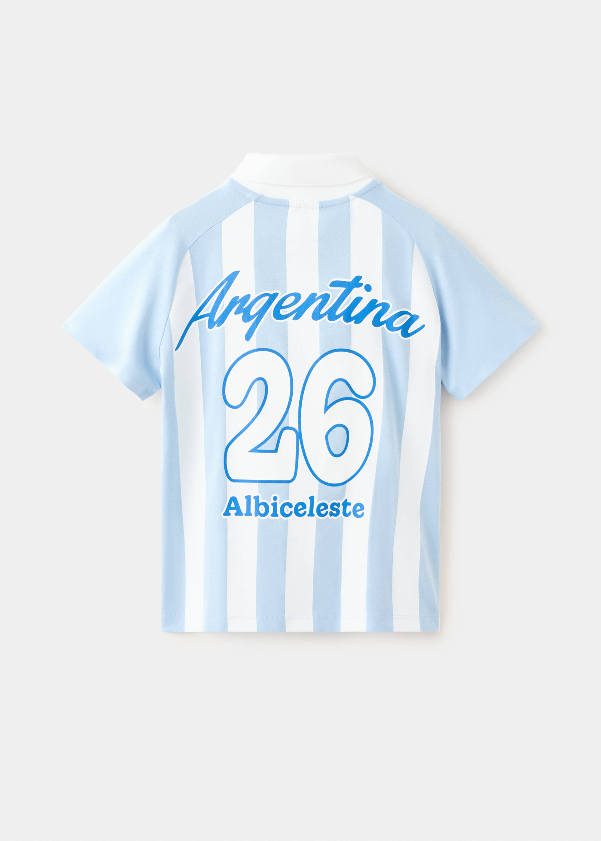 Argentina Football Shirt - Reverse of the article, Sky Blue. Ref: 37061454-00.