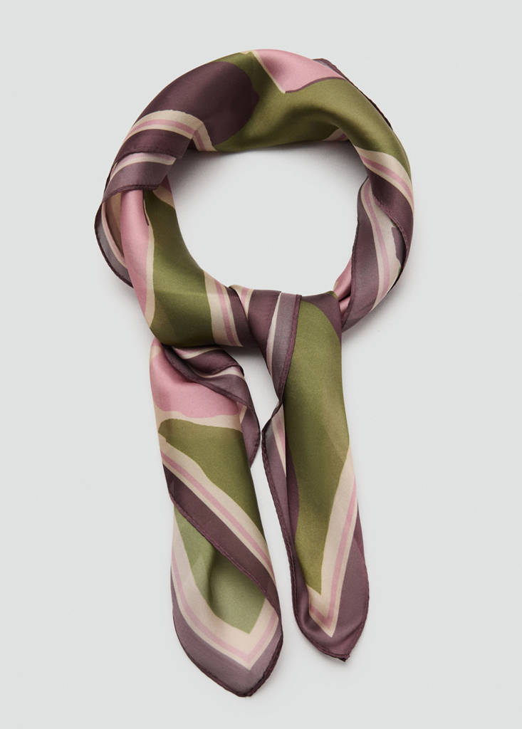 Floral print scarf — Pink