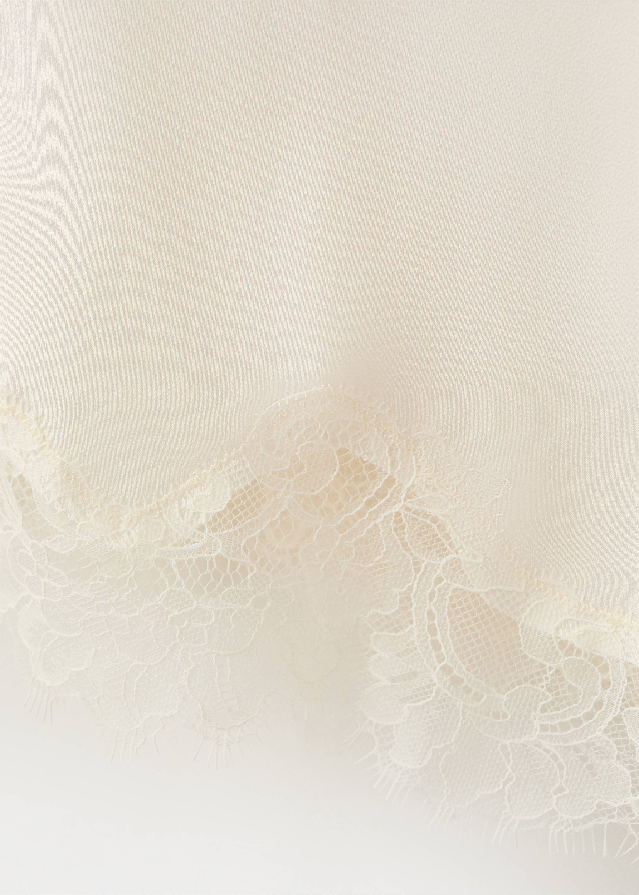 Top lingerie dentelle asymétrique - Détail de l'article 0, Ivoire. Ref: 37061457-00.