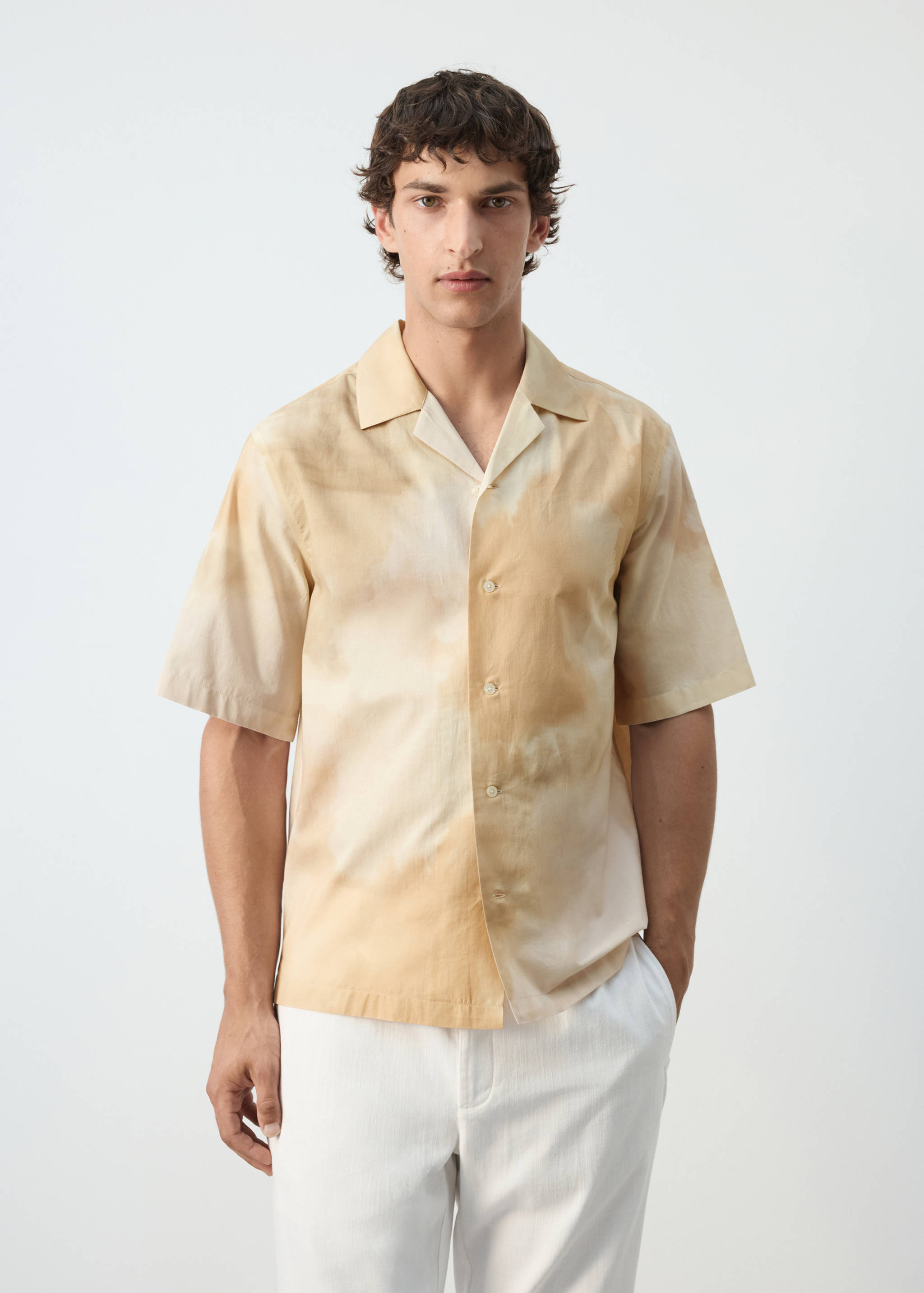 Chemise imprimée 100 % coton - Plan moyen