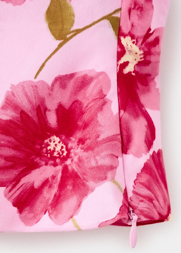 Floral halter neck top — Pink