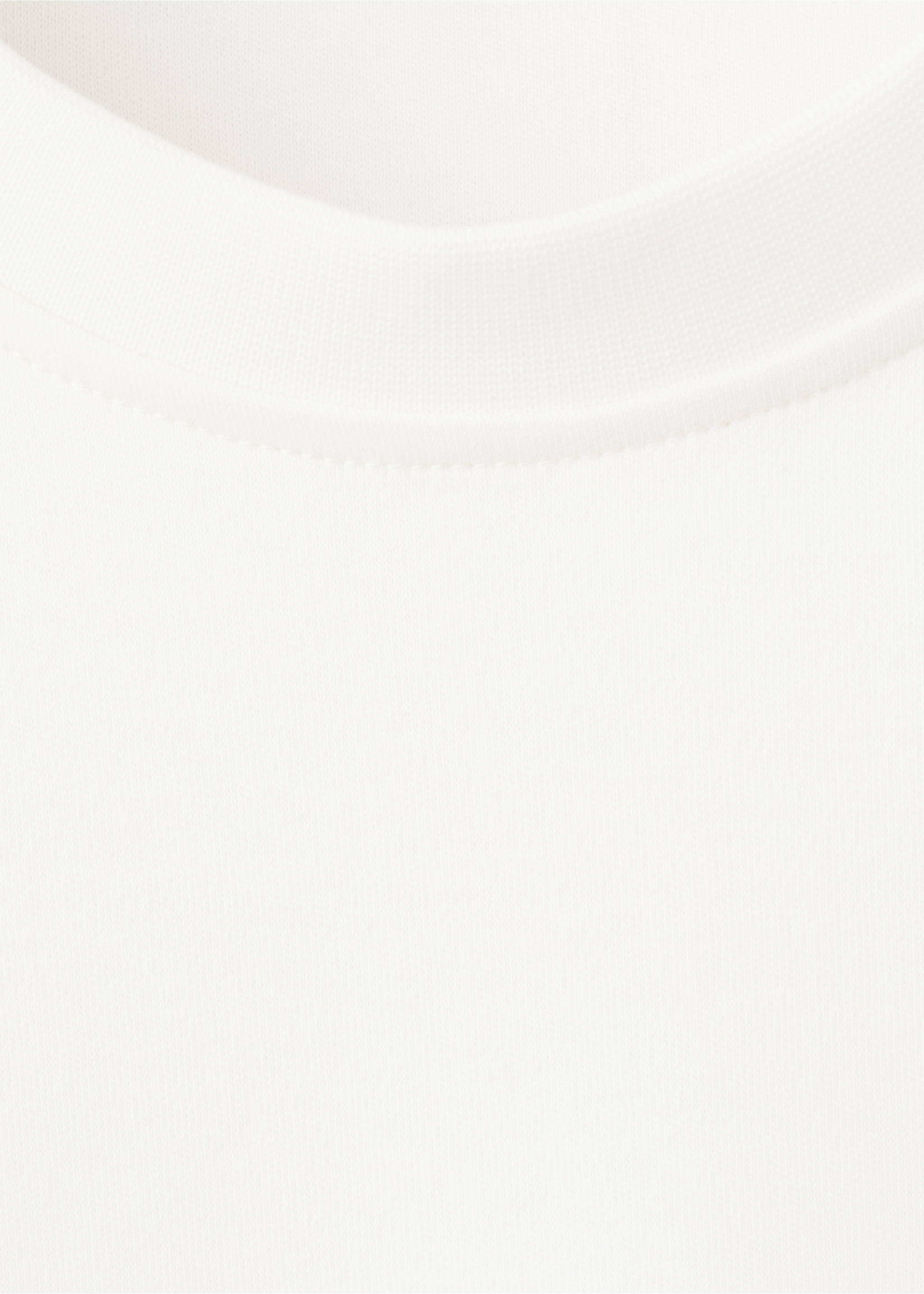 T-shirt 100 % coton motif - Détail de l'article 8, Blanc. Ref: 37061463-00.