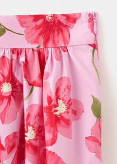 Midi skirt 100% cotton — Pink 6