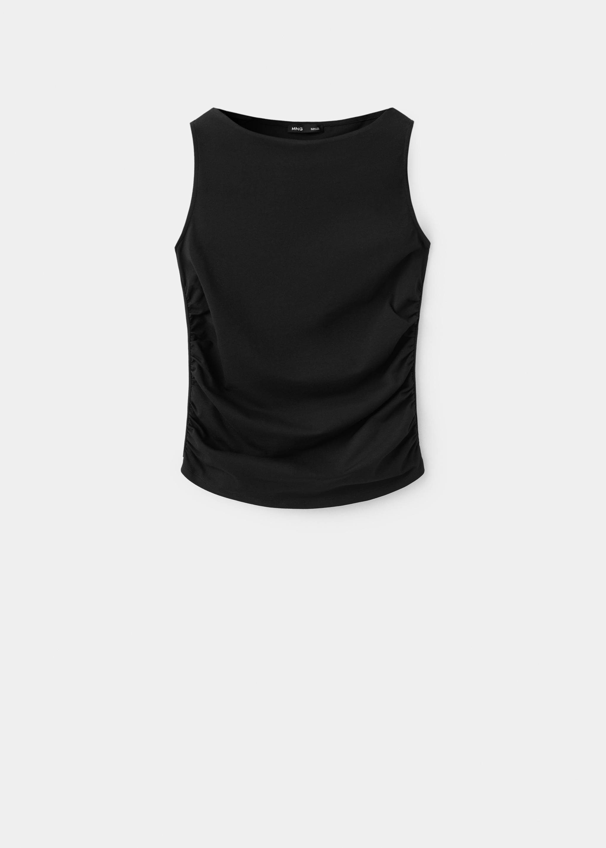 Draped cotton top - Article without model