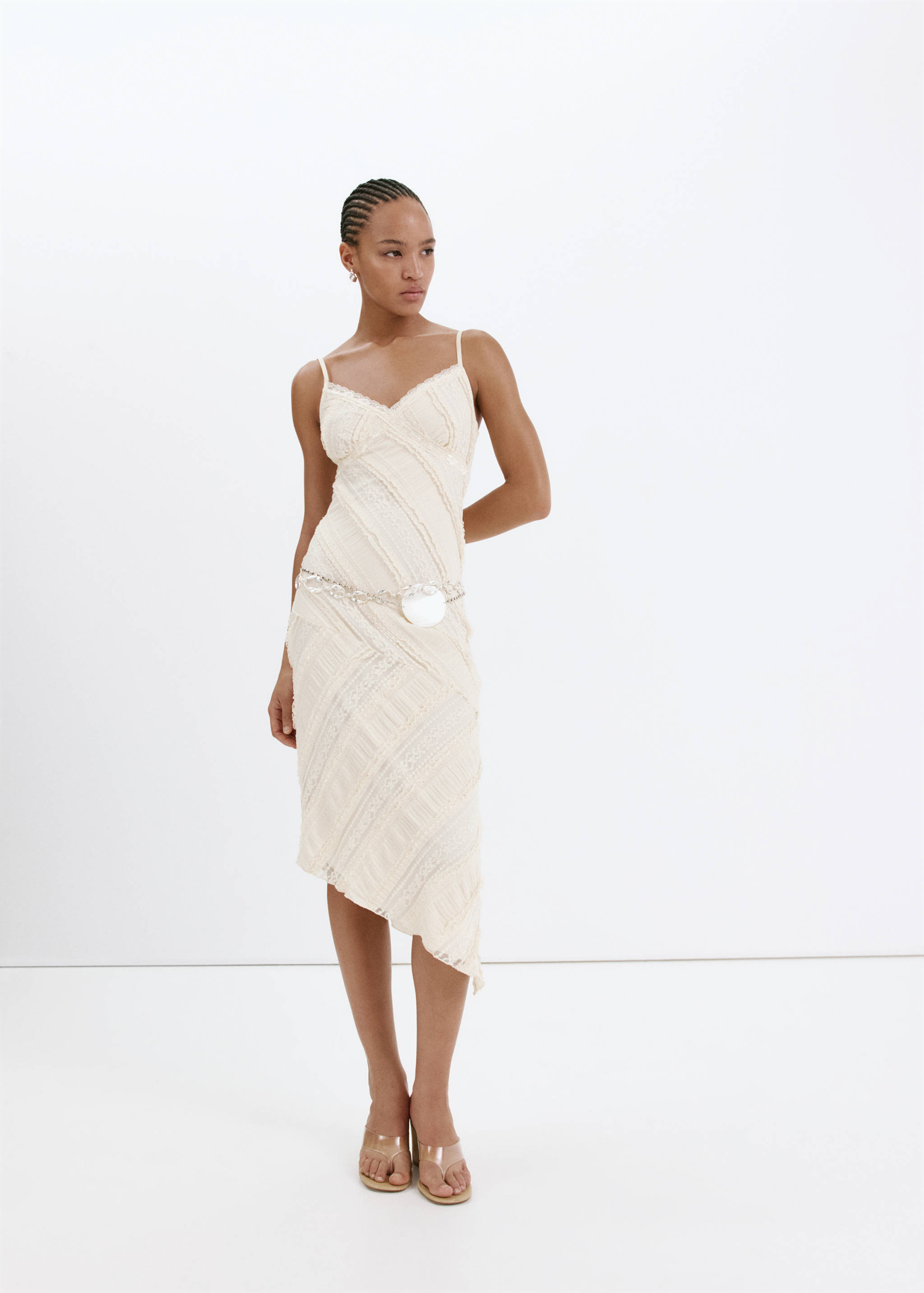 Asymmetrical lace dress - Общий план