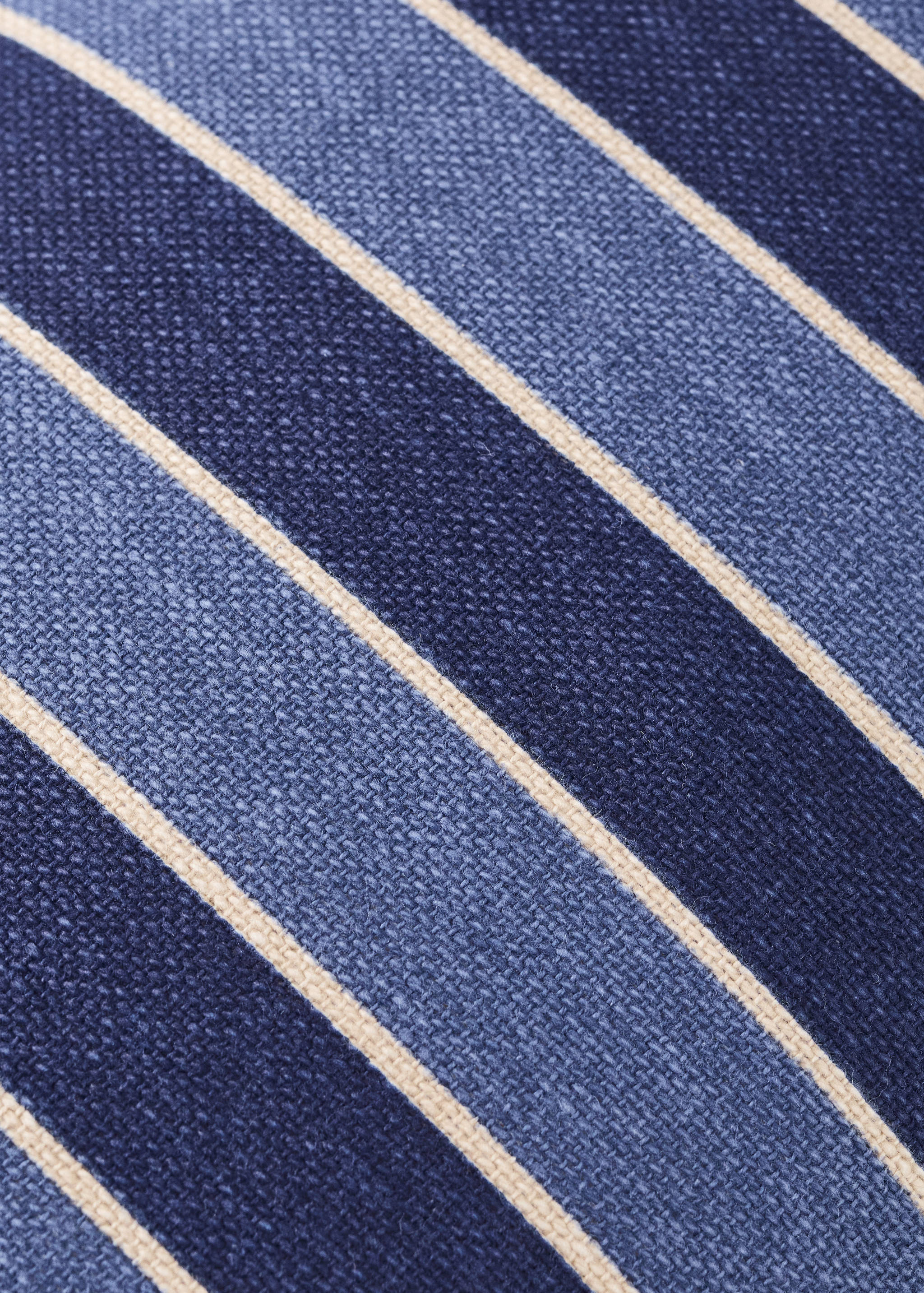 Cotton cushion cover with printed stripes 30x50 cm - Details of the article 3