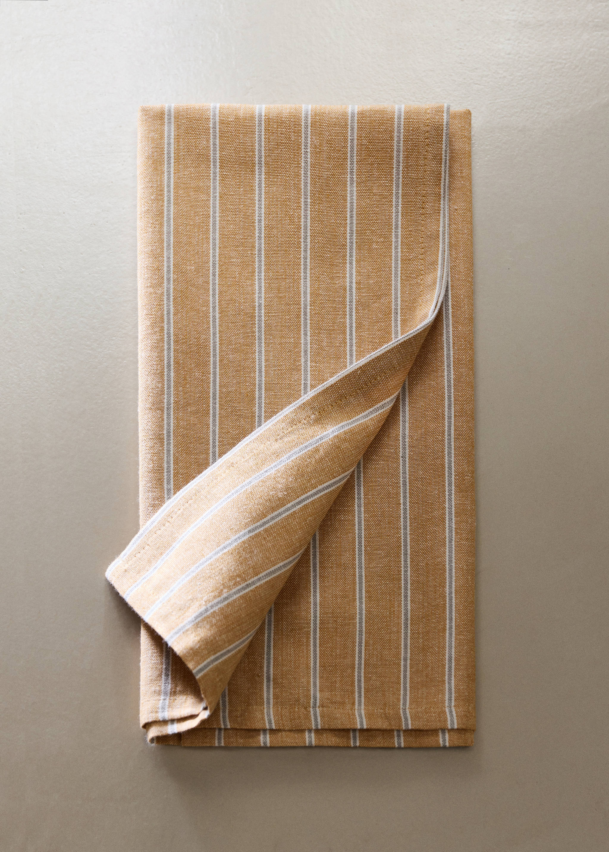 Printed striped cotton tea towels - General plane