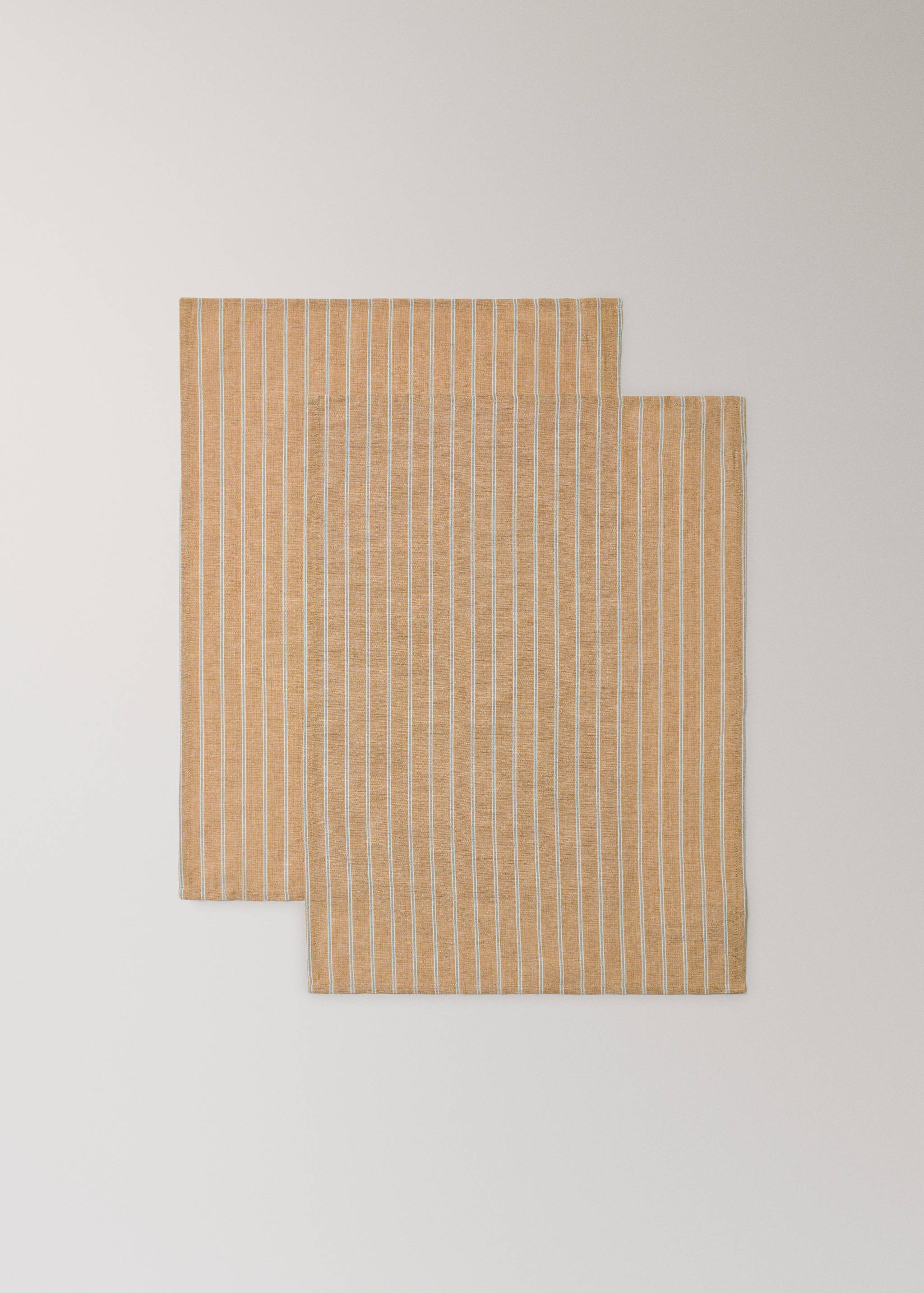 Printed striped cotton tea towels - Details of the article 1