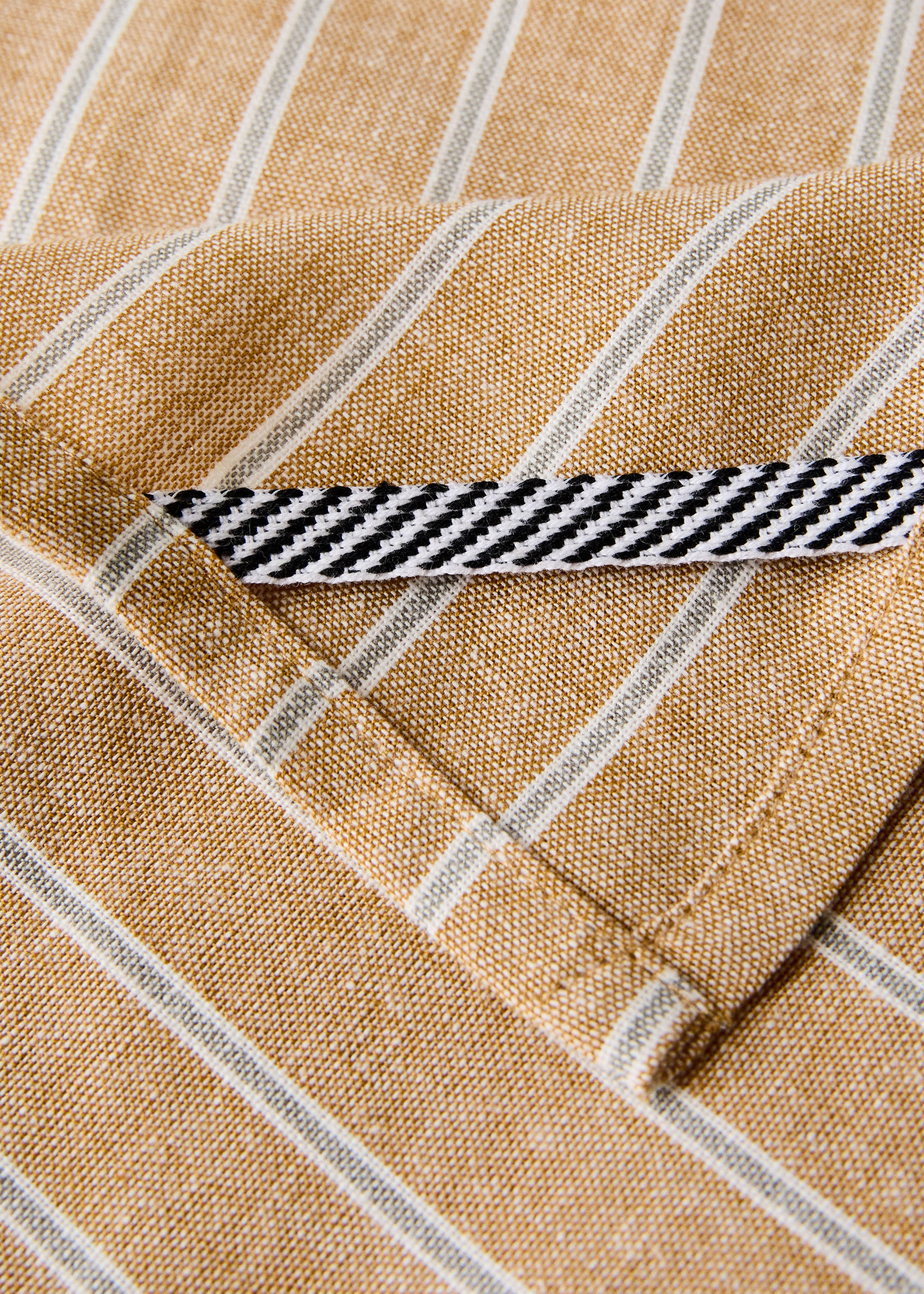 Printed striped cotton tea towels - Details of the article 3