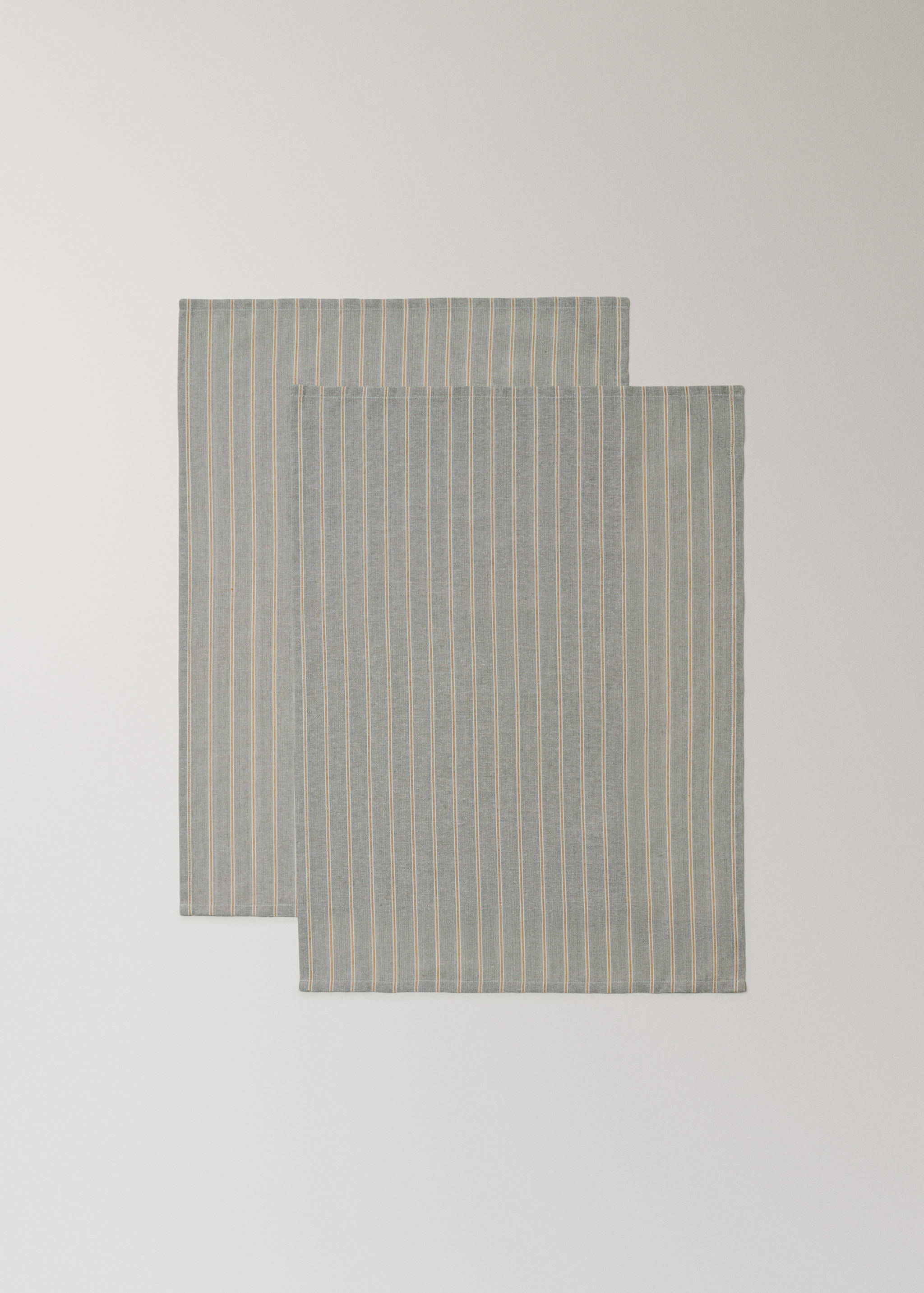 Printed striped cotton tea towels - Details of the article 1