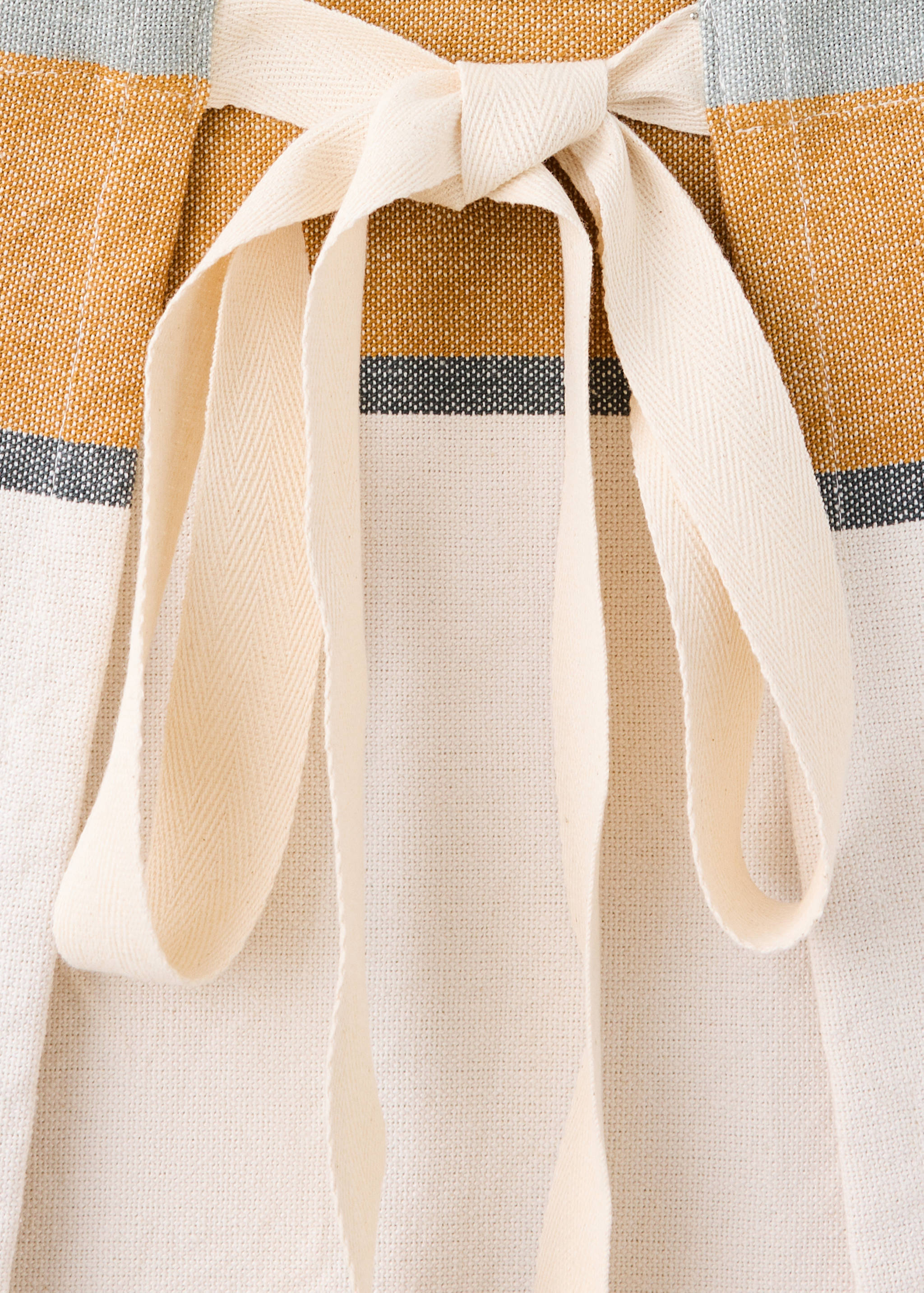 Striped cotton apron - Details of the article 2
