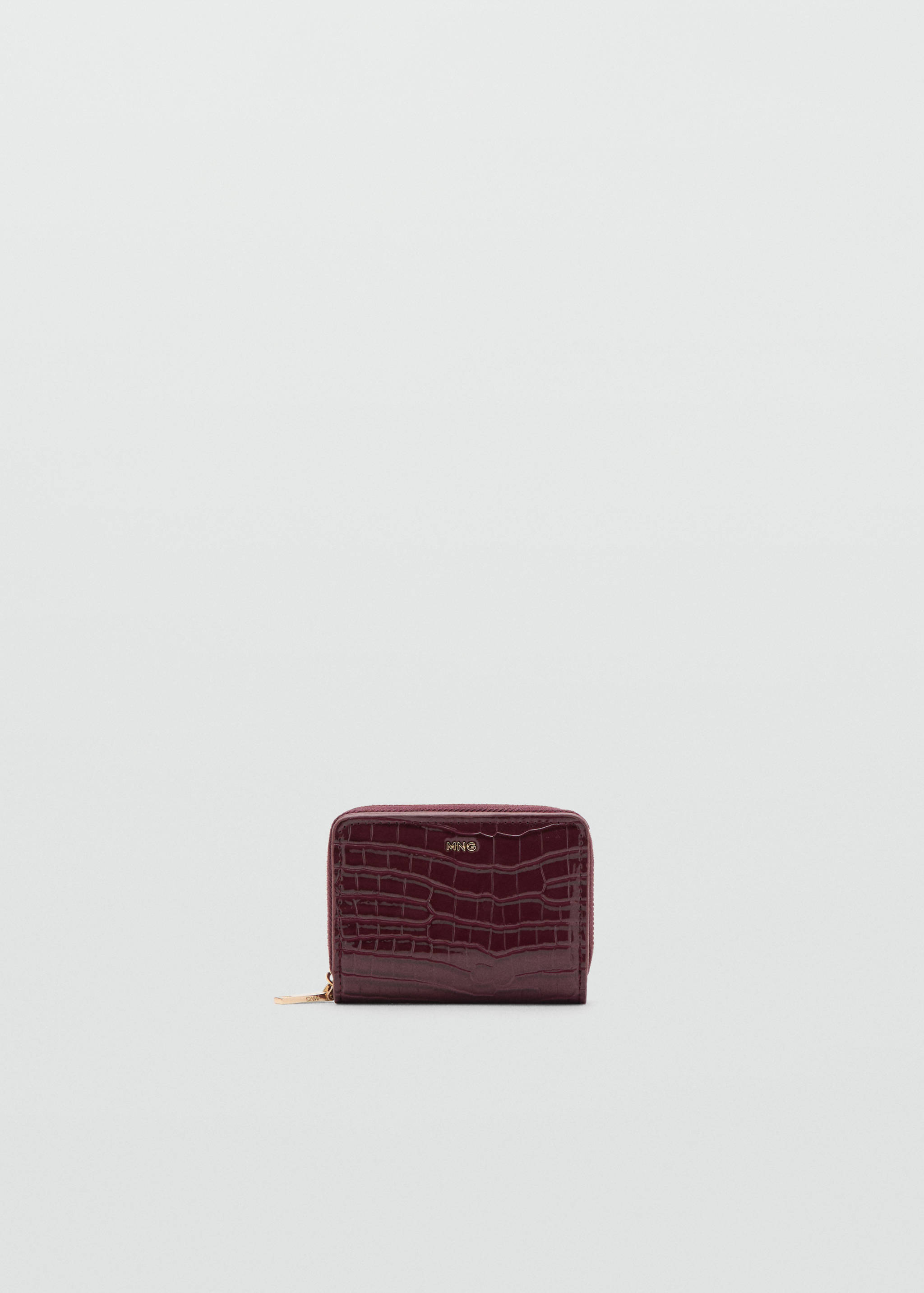 Medium glossy croc wallet - Article without model