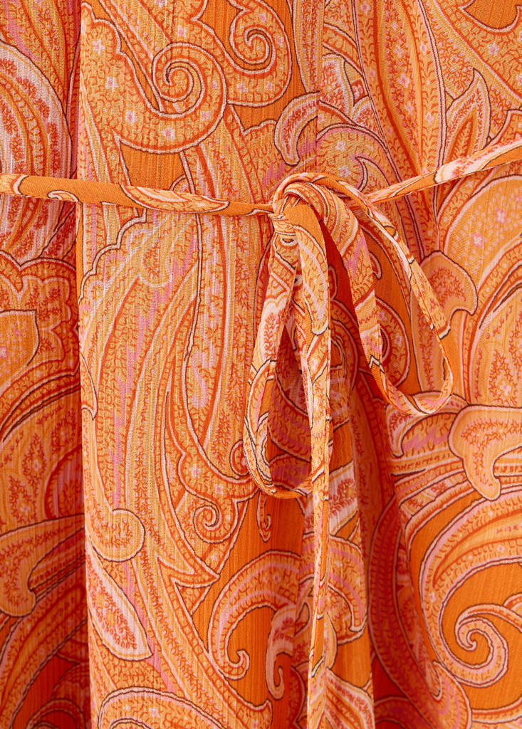 Halter paisley dress — Orange