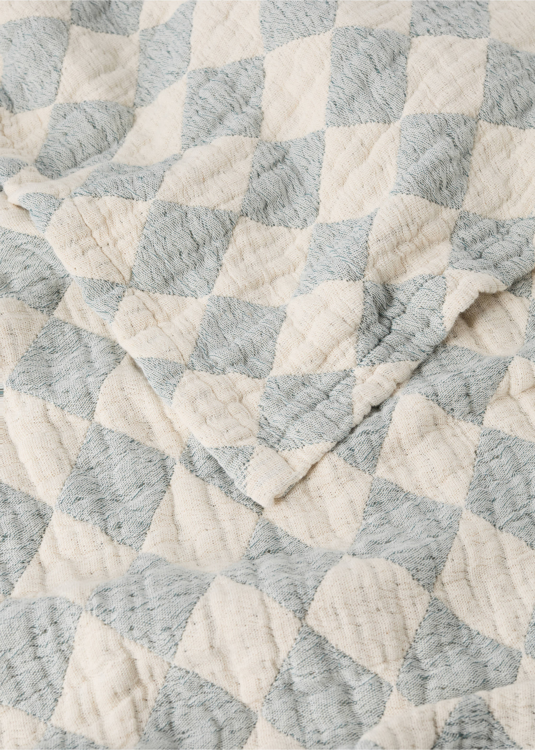 Couvre-lit enfant 100 % coton jacquard lit 90/105 cm - Détail de l'article 1, Bleu de Prusse. Ref: 37061486-00.