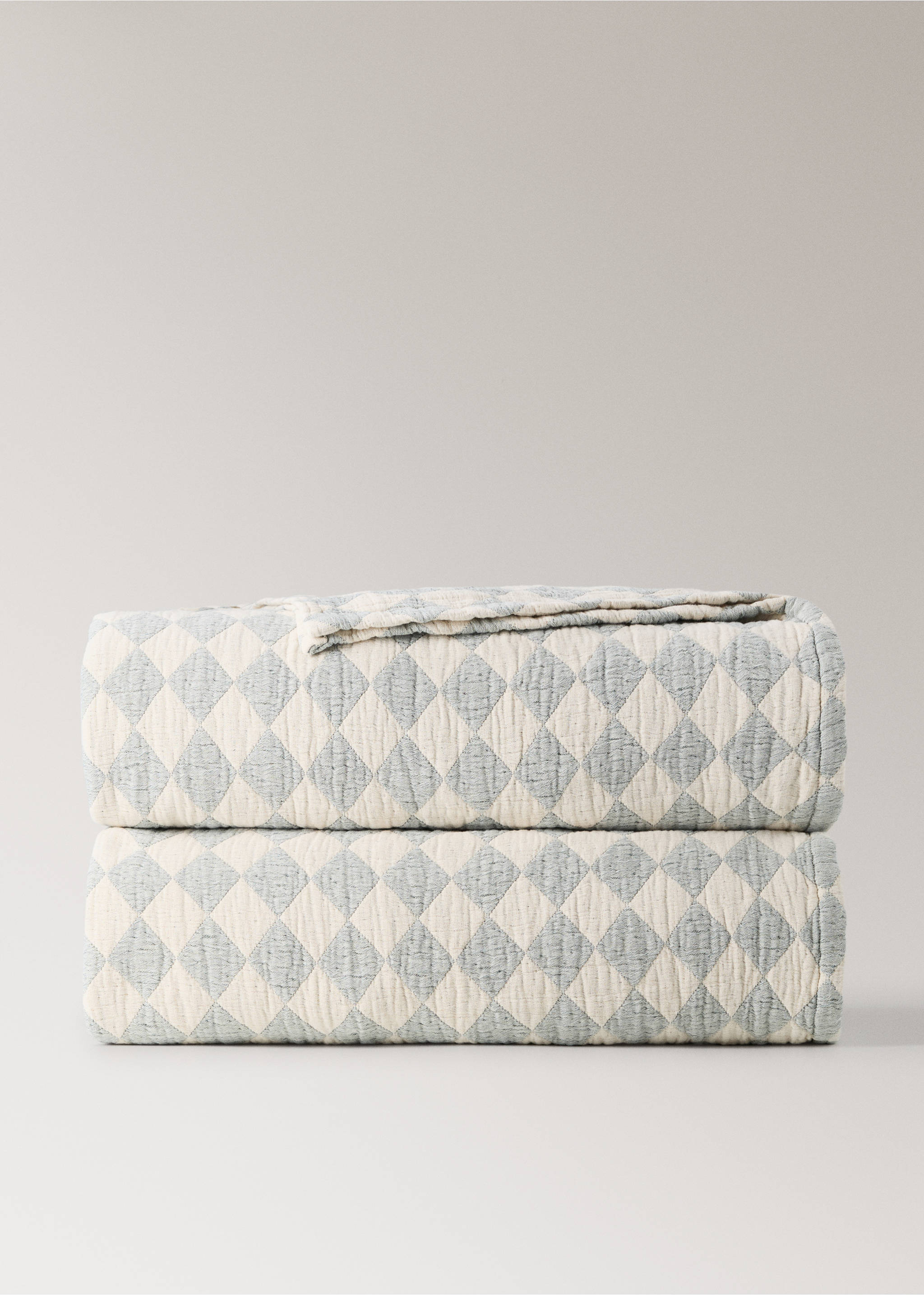Couvre-lit enfant 100 % coton jacquard lit 90/105 cm - Article sans modèle, Bleu de Prusse. Ref: 37061486-00.