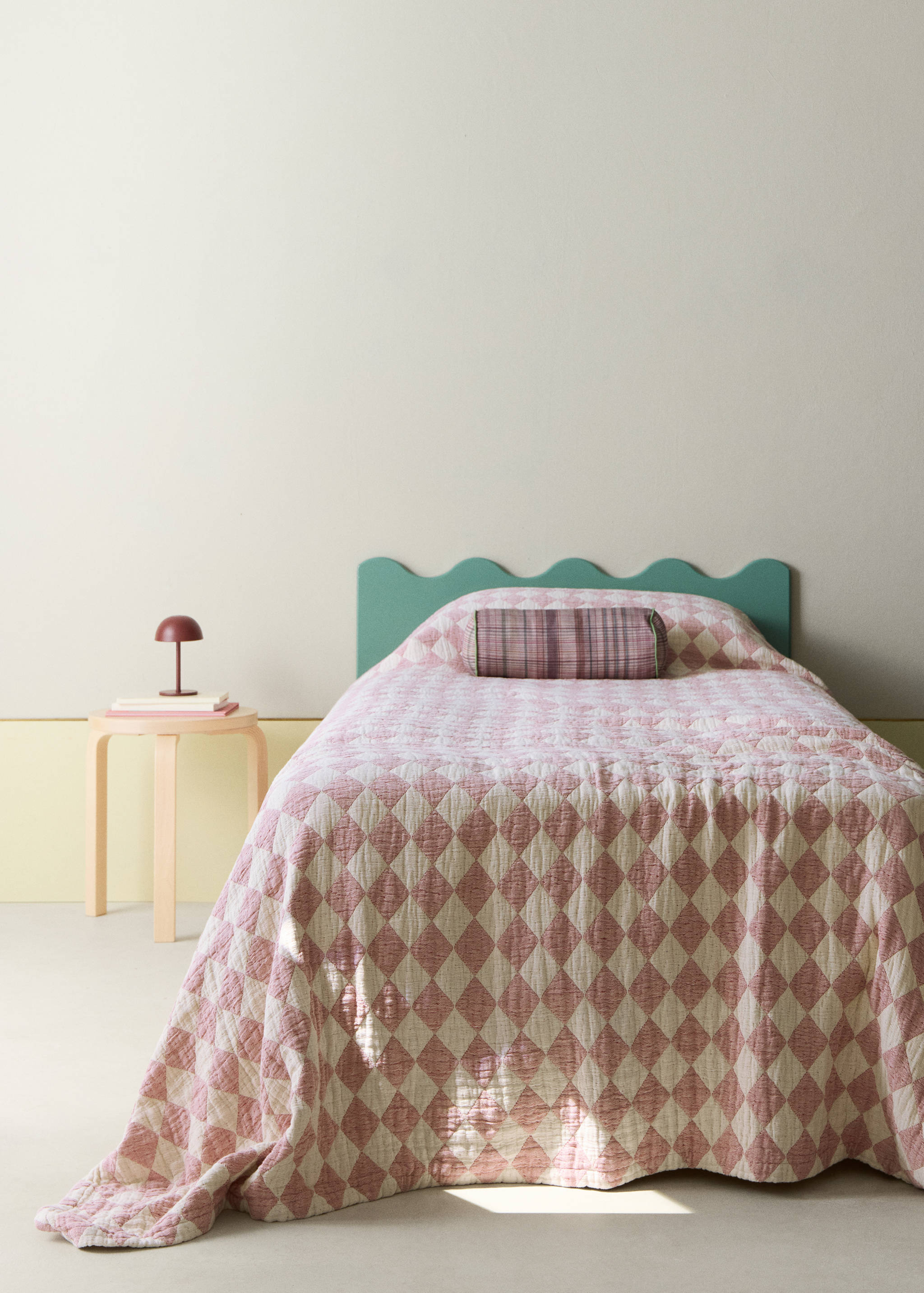 Couvre-lit enfant 100 % coton jacquard lit 90/105 cm - Plan général