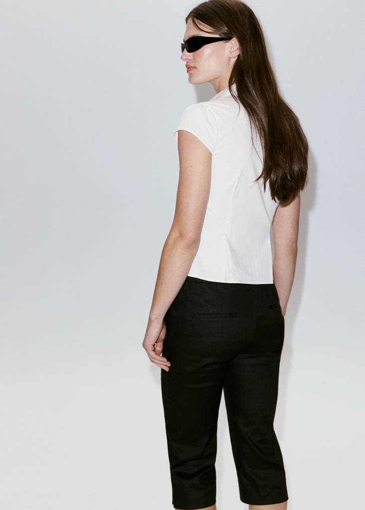 Fitted short-sleeved shirt — Off White